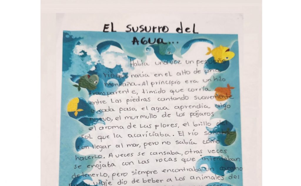 27o Concurso Municipal – El Cuento del Agua – 1er Puesto Cuento.