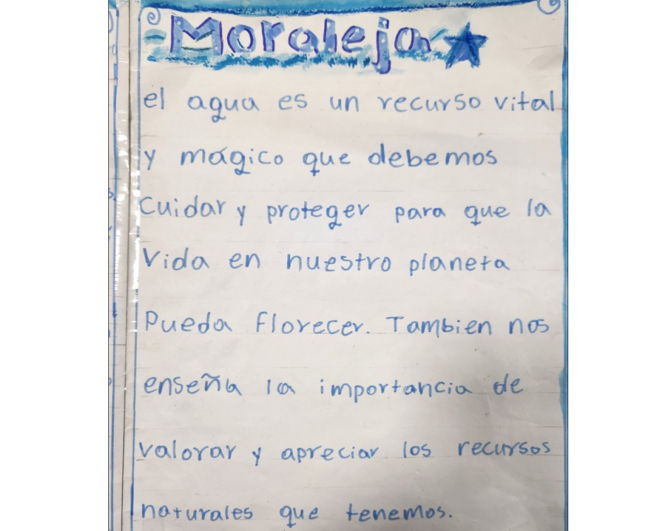 27o Concurso Municipal – El Cuento del Agua – 3er Puesto Cuento.